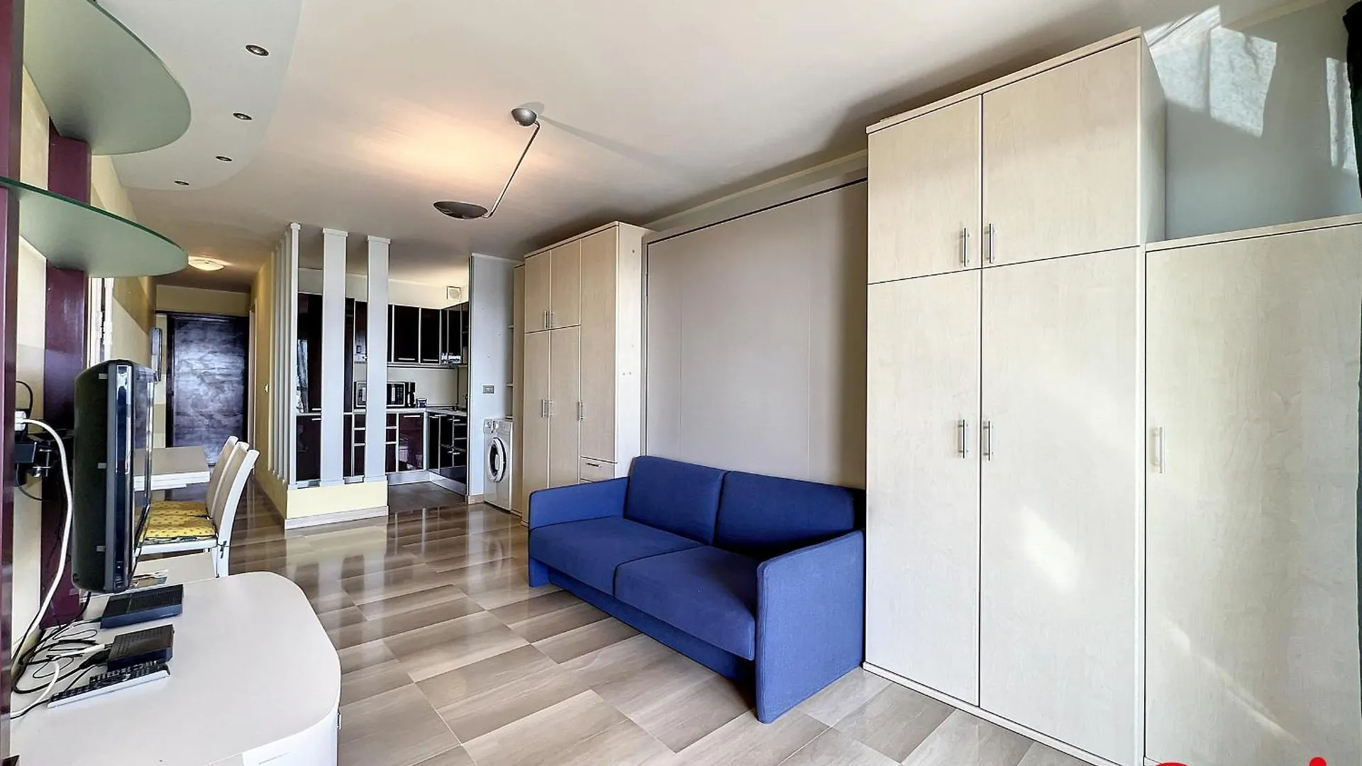 Apartment Studio Spacieux, Climatise Avec Vue Mer, Piscine, Wifi Et Parking Prive A Menton - Fr-1-647-29